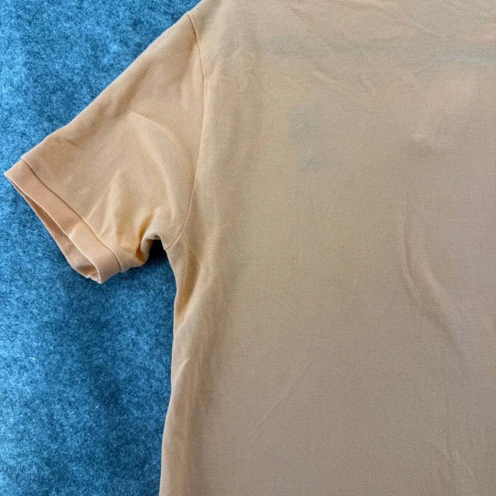 Polo Ralph Lauren Polo Shirt Boys L 14-16 Orange Polo Bear Fishing Embroidery